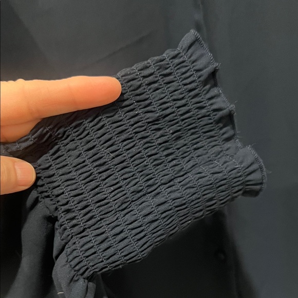 Nanette Lepore Navy Button-Up Blouse - Picture 4 of 6